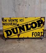 Antiek emaille reclamebord van Dunlop., Verzamelen, Reclamebord, Gebruikt, ., Ophalen of Verzenden