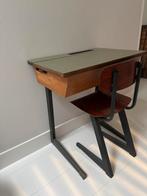 Oud schooltafeltje en -stoeltje, Ophalen, Gebruikt, Tafel(s) en Stoel(en)