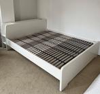 Bed Askvoll 140x200, Ophalen, Wit, Tweepersoons, 140 cm