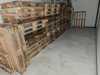 56 europallets te koop prijs per europallet €8,50, Doe-het-zelf en Verbouw, Hout en Planken, Gebruikt, Steigerhout, 25 tot 50 mm