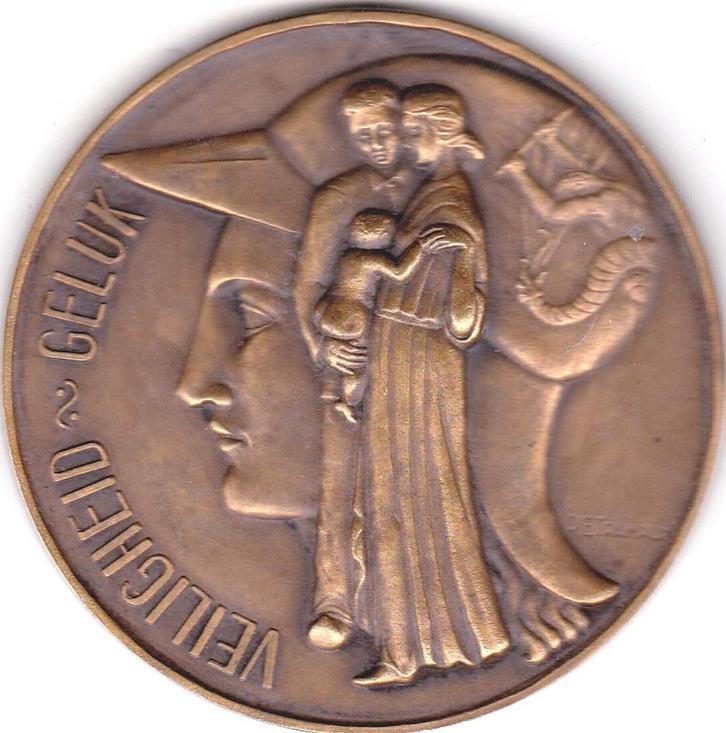 VEILIGHEIDSAKTIE BOUWBEDRIJF AAN LODE TERNEVEN 9 - 6, Postzegels en Munten, Penningen en Medailles, Overige materialen, Ophalen of Verzenden