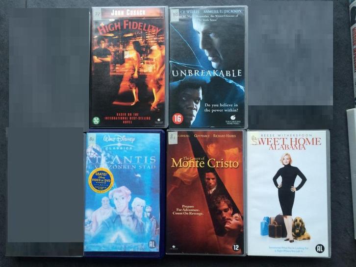 Diverse VHS Video's zie lijst € 2,50 p. st., Cd's en Dvd's, VHS | Film, Gebruikt, Actie en Avontuur, Vanaf 12 jaar, Ophalen of Verzenden
