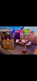 Bamboe set bar en lounge set, Ophalen of Verzenden, Gebruikt, Overige materialen, Loungeset