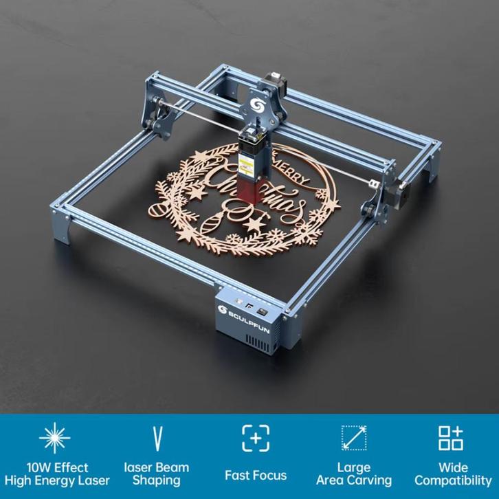 Sculpfun S9 5.5W Laser Engraver / Graveermachine - Nieuw!, Hobby en Vrije tijd, Elektronica-componenten, Nieuw, Ophalen of Verzenden