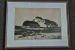 De schaapskooi bij Ede., Antiek en Kunst, Kunst | Etsen en Gravures, Ophalen