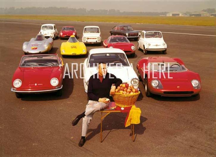 Abarth  Carlo Abarth  1965 photograph foto, Verzamelen, Automerken, Motoren en Formule 1, Nieuw, Auto's, Ophalen of Verzenden