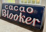 Zeldzaam Emaille Reclamebord Cacao Blooker, Ophalen of Verzenden, Reclamebord