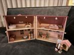 Little Dutch draagbaar houten poppenhuis + huisdieren set, Ophalen of Verzenden, Zo goed als nieuw, Poppenhuis
