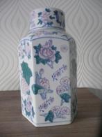 pot met deksel met bloem decor, Ophalen of Verzenden, Zo goed als nieuw