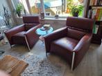 Leolux Oblomov fauteuils, Ophalen, Zo goed als nieuw, 50 tot 75 cm, Leer