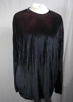 Zwarte velourse trui.Mt L.Merk Doramafi, ., Zwart, Maat 42/44 (L), Ophalen of Verzenden