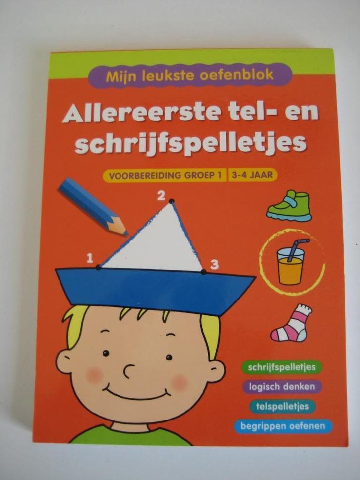 Mijn leukste oefenblok tel en schrijfspelletjes 3-4 jr NIEUW, Kinderen en Baby's, Speelgoed | Educatief en Creatief, Nieuw, Puzzelen