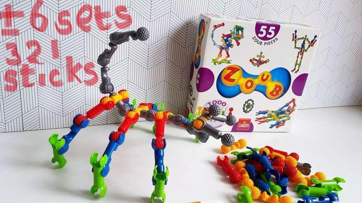 Zoub bouwsticks 321 stuks(=samen ong. 6 sets), Kinderen en Baby's, Speelgoed | Educatief en Creatief, Zo goed als nieuw, Ophalen of Verzenden