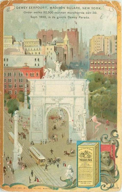 (381-215-029) New York City Madison Square, Verzamelen, Ansichtkaarten | Buitenland, Buiten Europa, Voor 1920, Verzenden