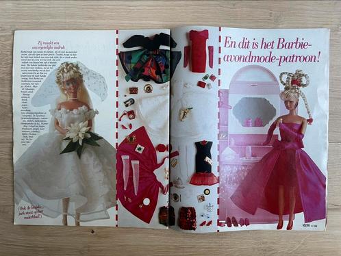 Vintage Libelle Barbie mode garderobe radeerblad 1994 👗👖👚, Verzamelen, Poppen, Zo goed als nieuw, Kleertjes, Ophalen of Verzenden