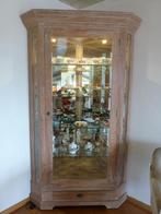 Vitrine Hoekkast (White Wash verftecchniek), Huis en Inrichting, Kasten | Vitrinekasten, Ophalen, 200 cm of meer, Nieuw, 50 tot 100 cm