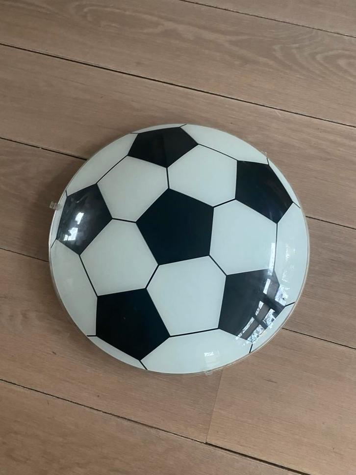 Voetbal Lamp Plafondlamp, Huis en Inrichting, Lampen | Plafondlampen, Zo goed als nieuw, Glas, Ophalen of Verzenden