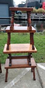 Antieke eiken bijzettafeltjes - set van 3, Antiek en Kunst, Antiek | Meubels | Tafels, Ophalen of Verzenden