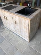 buitenkeuken van gebr steigerhout, Tuin en Terras, Buitenkeukens, Ophalen of Verzenden, Nieuw, Houtskool