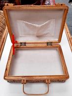 Retro, rotan handtas, handkoffer uit de 50er jaren, Ophalen, Zo goed als nieuw, Hardcase