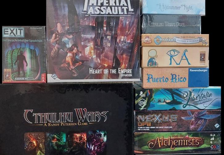 Veel bordspellen, Hobby en Vrije tijd, Gezelschapsspellen | Bordspellen, Zo goed als nieuw, Een of twee spelers, Drie of vier spelers