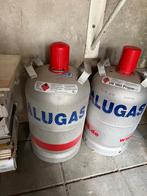 Twee gas tanks alugas, Caravans en Kamperen, Kampeeraccessoires, Ophalen, Zo goed als nieuw