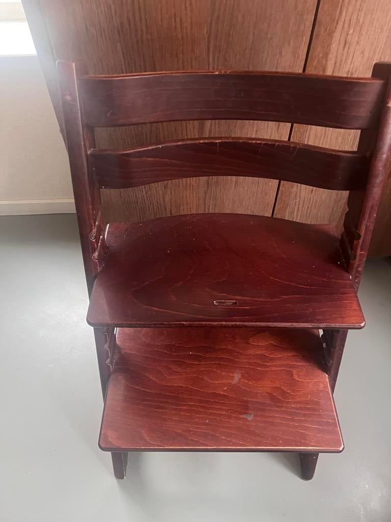 Stokke Tripp Trapp Stoel + Baby Accessoires, Ophalen, Gebruikt, Meegroeistoel, Gordel(s)