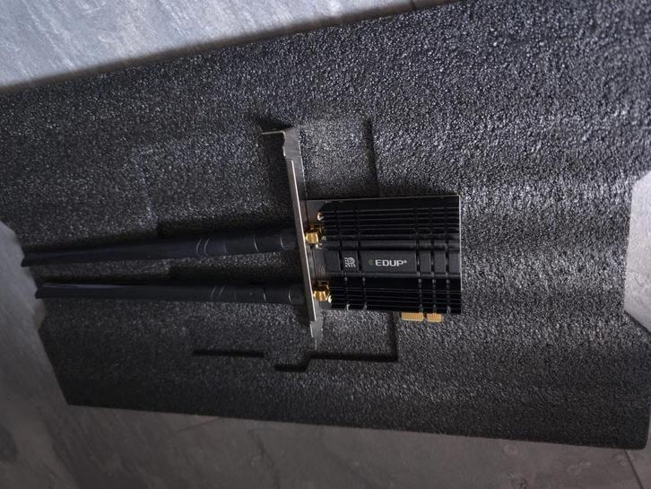 EDUP PCIe WiFi 6E kaart + Bluetooth 5.2 (AX210), Computers en Software, Netwerkkaarten, Ophalen of Verzenden