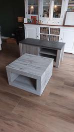 Grijze TV meubel & Salontafel Set - Zo Goed Als Nieuw, Huis en Inrichting, Tafels | Salontafels, Ophalen, 50 tot 100 cm, 100 tot 150 cm