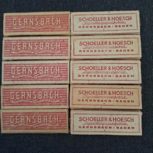 Oude Schoeller & Hoesch Sigarettenpapier Pakjes, Verzamelen, Rookartikelen, Aanstekers en Luciferdoosjes, Gebruikt, Tabaksdoos of Verpakking