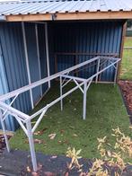 Tekoop aluminium kweek tafel 305 L 60 D bij 77 cm hoog, Tuin en Terras, Kassen, Ophalen, Overige materialen, Zo goed als nieuw