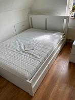 2 persoons ledikant, Huis en Inrichting, Slaapkamer | Bedden, Ophalen, Wit, Tweepersoons, 140 cm