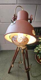 Steampunk Tripod Lamp - Vintage Onderstel, Ophalen of Verzenden