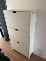 Witte Schoenenkast - 3 Vakken - STALL IKEA, Huis en Inrichting, Kasten | Schoenenkasten, Ophalen, Gebruikt