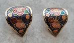 Mooie cloisonne oorclips, Ophalen of Verzenden, Zo goed als nieuw, Overige materialen