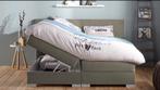 Boxspring, Ophalen, Gebruikt, Bruin, Tweepersoons