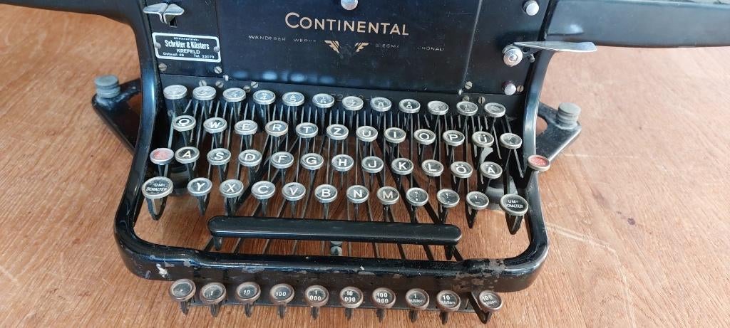 vintage typmachine Continental, Diversen, Typemachines, Ophalen, Gebruikt
