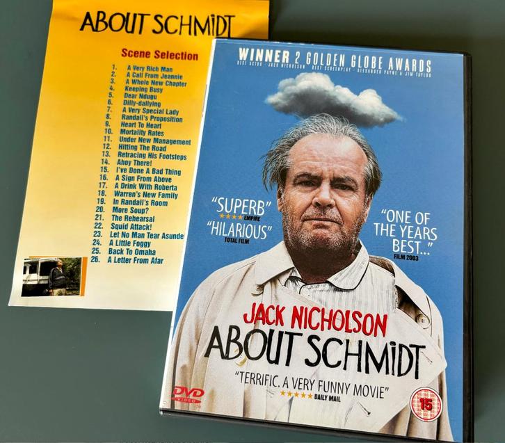 ABOUT SCHMIDT (2002), 1-Disc DVD, Cd's en Dvd's, Dvd's | Komedie, Zo goed als nieuw, Romantische komedie, Alle leeftijden, Ophalen of Verzenden