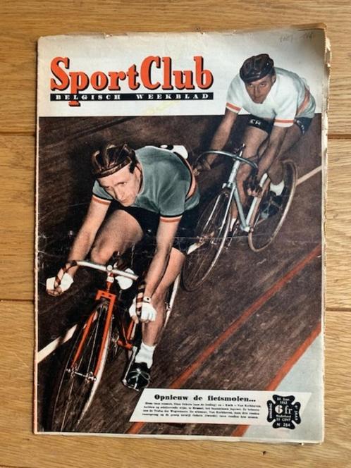 4x SportClub 1950 +1952 + 1954 - veel wielrennen, Verzamelen, Sportartikelen en Voetbal, Gebruikt, Poster, Plaatje of Sticker