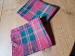 KUSSENSLOPEN SCHOTSE RUIT TARTAN 2x, Ophalen of Verzenden, Tweepersoons, Rood, Kussen