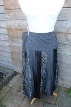 Rok zwart/ grijs Lisa Campione mt 46 Winter Vaste prijs, Kleding | Dames, Zwart, Ophalen of Verzenden, Zo goed als nieuw, Onder de knie