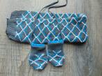 Sjaal met wanten Prenatal grijs met blauw maat 56 / 68, Kinderen en Baby's, Babykleding | Mutsen, Sjaals en Wanten, Setje, Maat 56