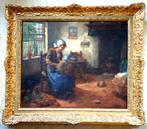 Cornelis Koppenol 1865-1946===moeder met baby in interieur, Ophalen