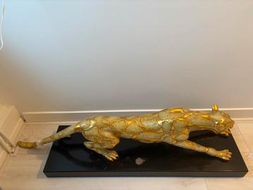Gouden Panter Beeld - Beschadigd beschikbaar voor biedingen