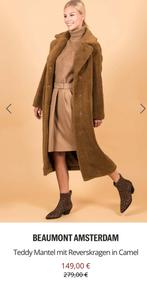 Beaumont teddyjas bruin maat 38, Ophalen of Verzenden, Zo goed als nieuw, Maat 38/40 (M), Bruin