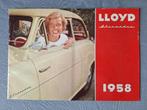 Brochure LLOYD ALEXANDER 1958 DE, Boeken, Ophalen of Verzenden, Overige merken