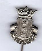 Speldje WAPEN AMSTERDAM MET KROON DIK METAAL (A9), Verzamelen, Ophalen of Verzenden, Gebruikt, Overige onderwerpen