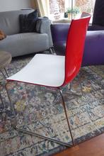 4 x fraaie design Arper Catifa 46 rood/wit, Ophalen, Wit, Metaal, Eén