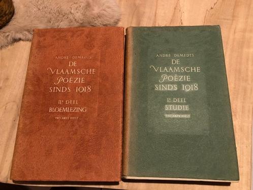 De Vlaamsche poëzie sinds 1918 - André Demedts 2 dln: 1e dee, Boeken, Gedichten en Poëzie, Gelezen, Eén auteur, Ophalen of Verzenden