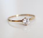 14 krt gouden ring met zirkonia, ., Ophalen of Verzenden, ,, Dame